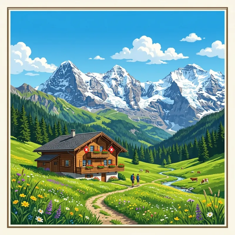 Keindahan Alpen Swedia & Swiss 7D6N